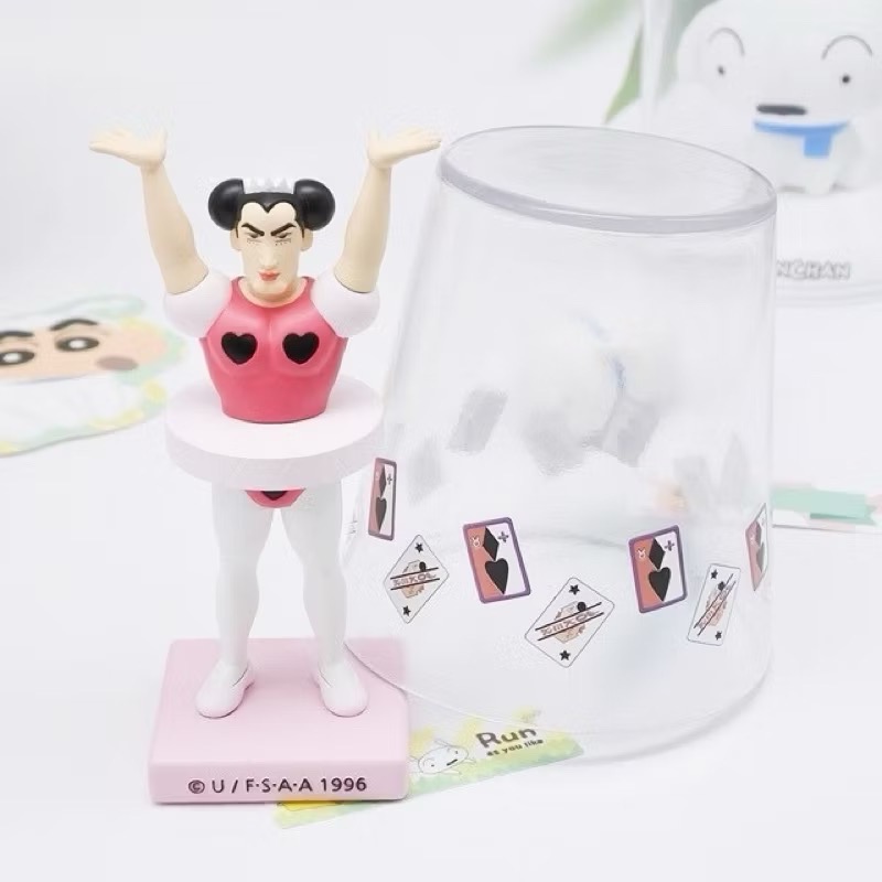 韓國進口正版授權 搞怪遊樂園大冒險 杯子杯架組 漱口杯-蠟筆小新 CRAYON SHINCHAN （裘馬）-細節圖2