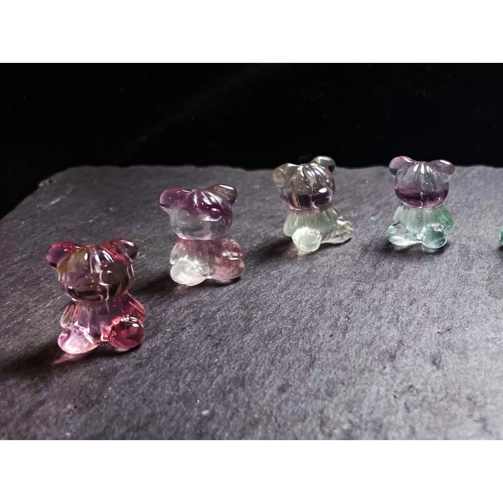 230831-2 螢石泰迪熊造型珠-細節圖2