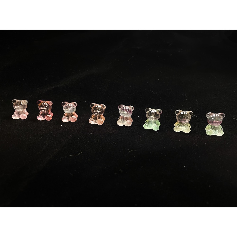 230831-2 螢石泰迪熊造型珠-細節圖4