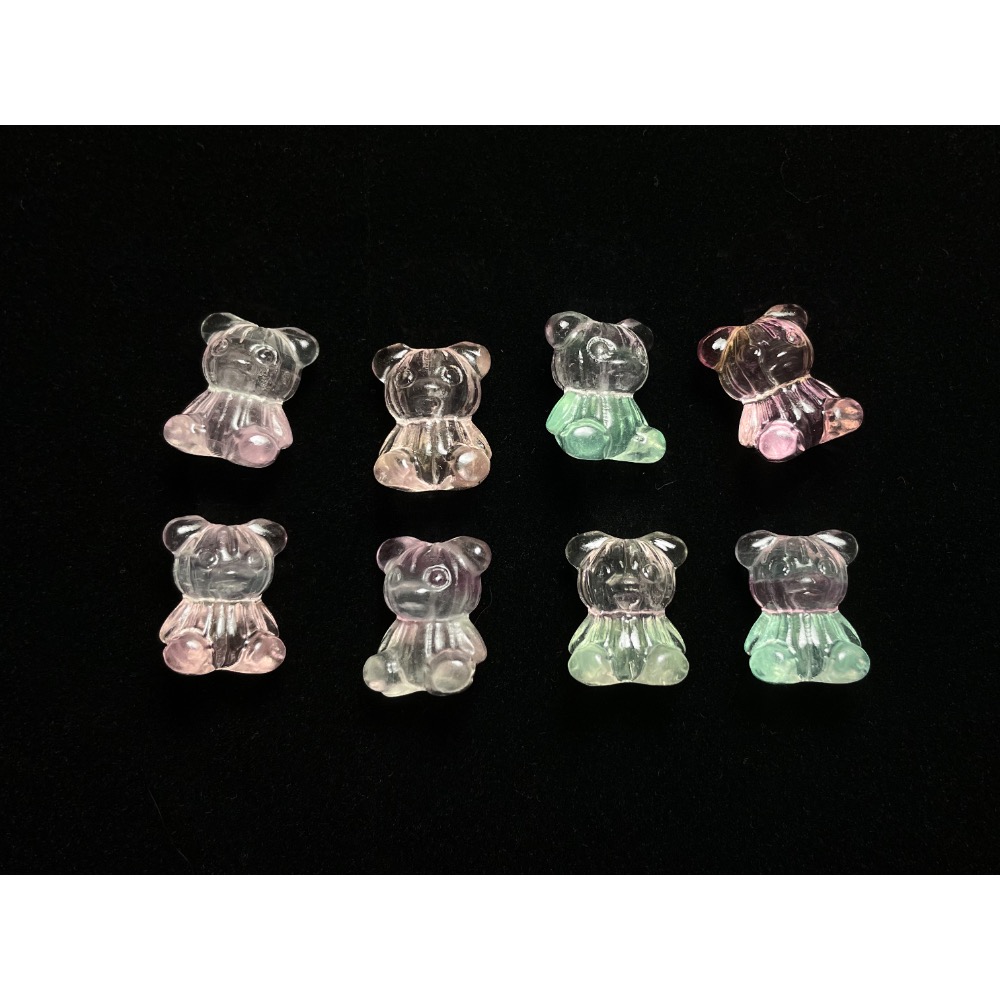 230831-2 螢石泰迪熊造型珠-細節圖5