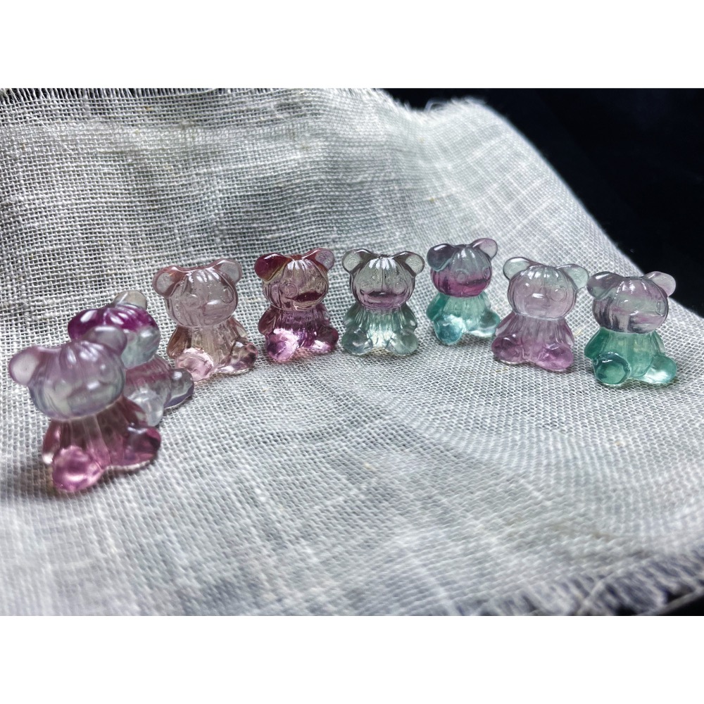 230831-2 螢石泰迪熊造型珠-細節圖6