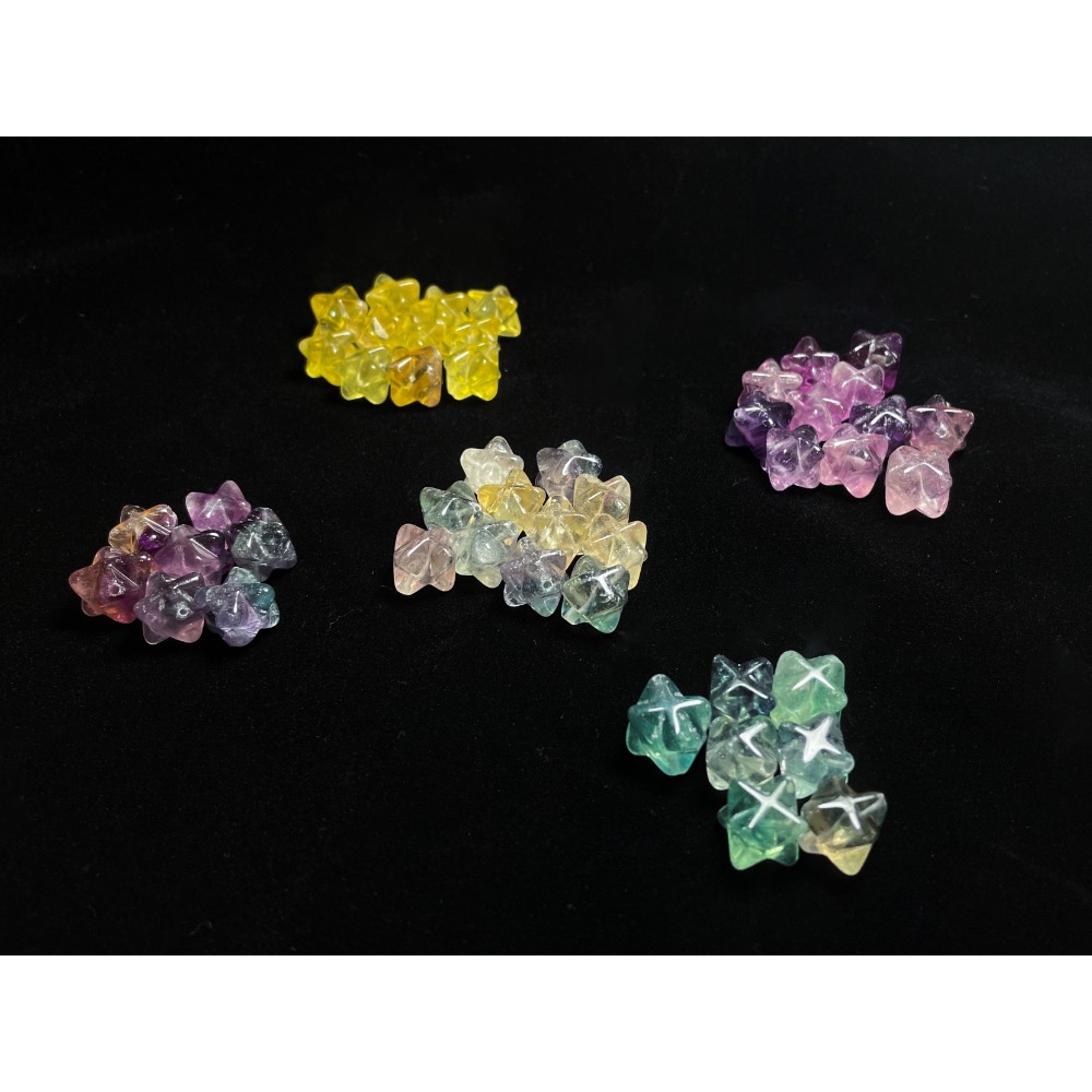 230831-3 螢石梅爾卡巴造型珠（多色）-細節圖2