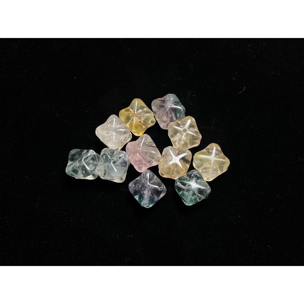 230831-3 螢石梅爾卡巴造型珠（多色）-細節圖3