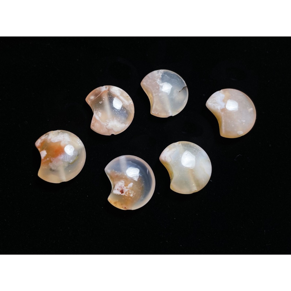 230817-3 230817-2 櫻花瑪瑙星星月亮造形珠-細節圖3
