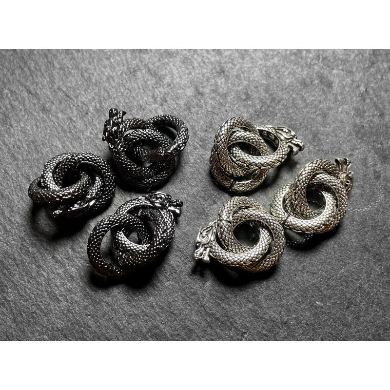 【羊角樹工作室】 🐲雪花黑曜大咪龍環手串🐲 龍年開運必備-細節圖3