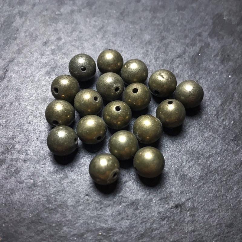 ✨黃鐵礦貨櫃✨ 黃鐵礦造型散珠 尺寸最齊 圓珠 隨形 滾石 手作 礦石-細節圖7