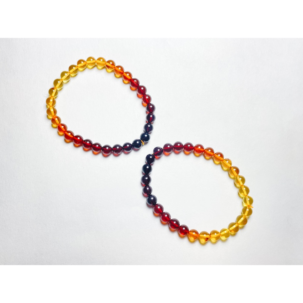 【羊角樹工作室】 漸層蜜蠟手串-細節圖2