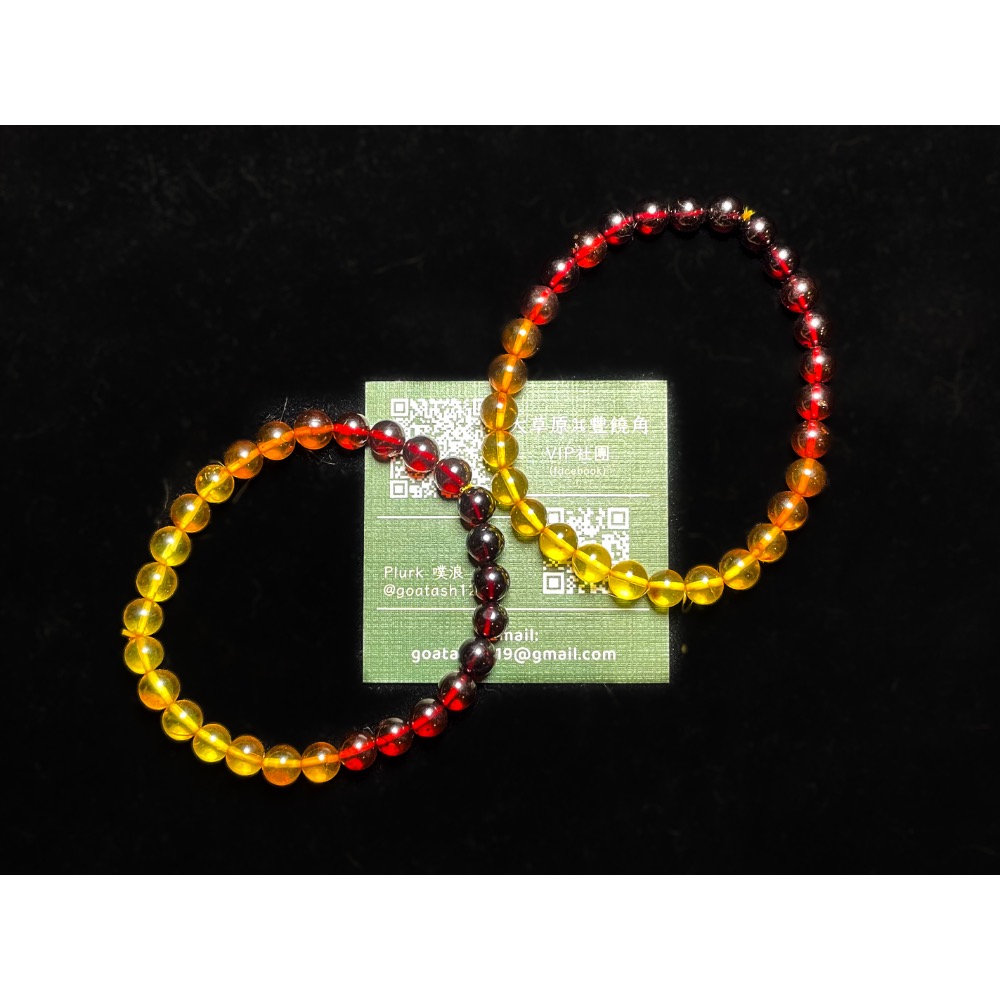 【羊角樹工作室】 漸層蜜蠟手串-細節圖3