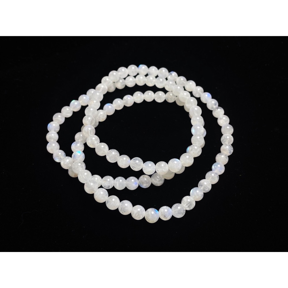 【羊角樹工作室】 樸實無華月光石三圈5mm-細節圖2