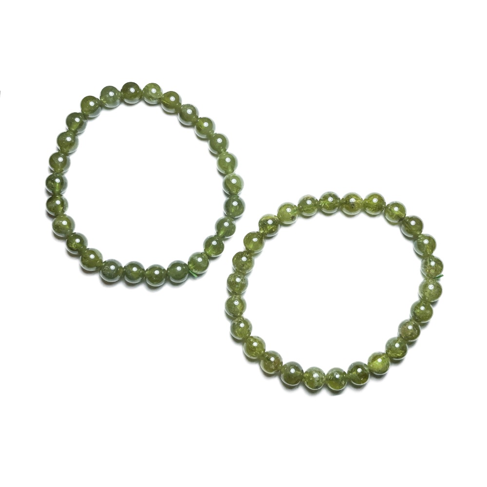 【羊角樹工作室】翠石榴手串6.8mm-細節圖2