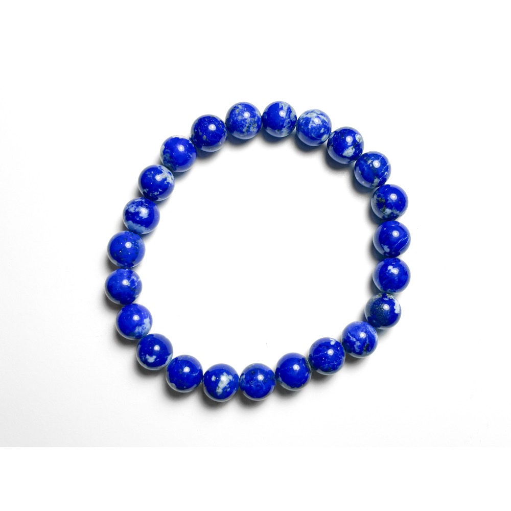 【羊角樹工作室】 真正藍！青金石手串8mm 青花瓷-細節圖2