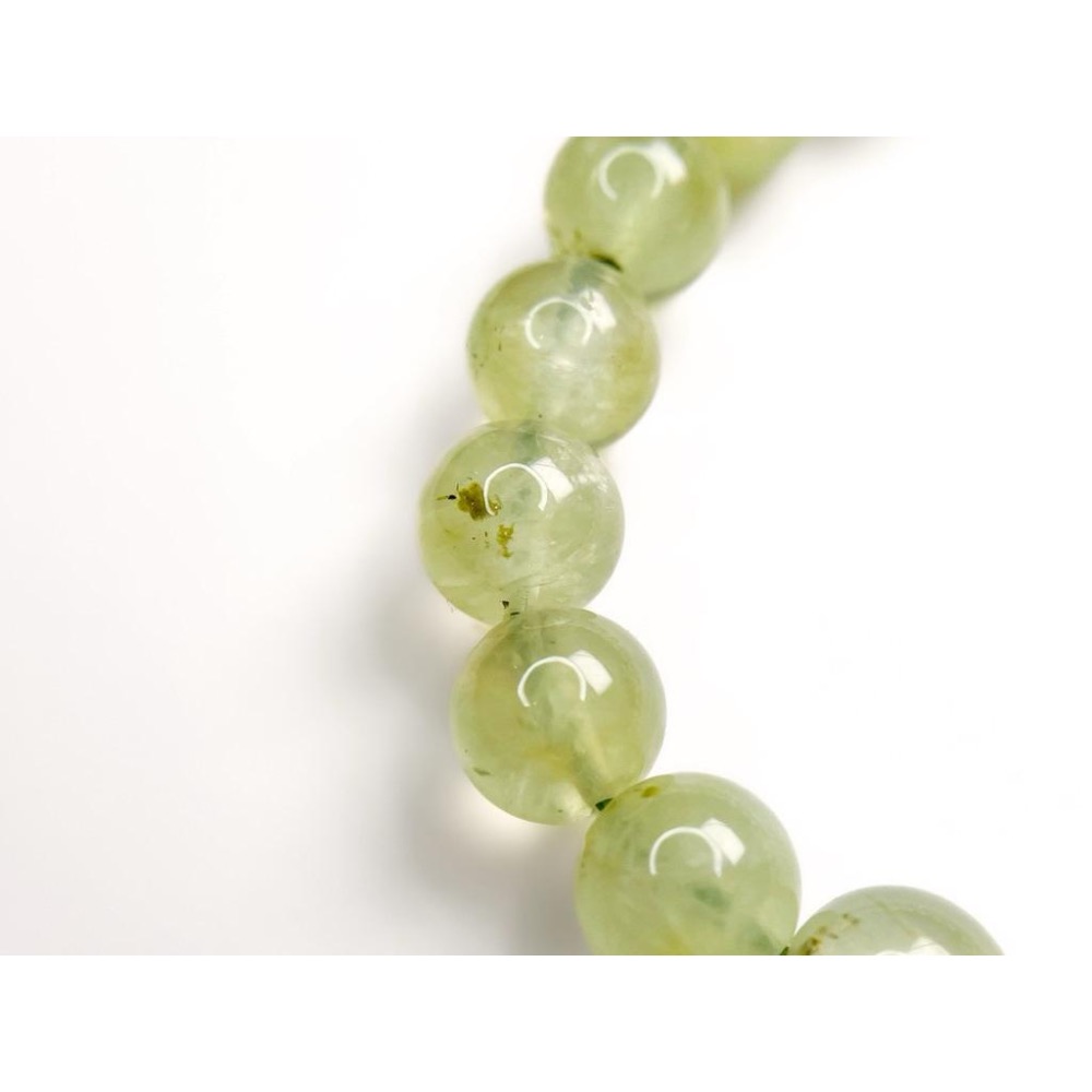 【羊角樹工作室】 葡萄石手串 果凍感QQ彈彈 8-10mm-細節圖3
