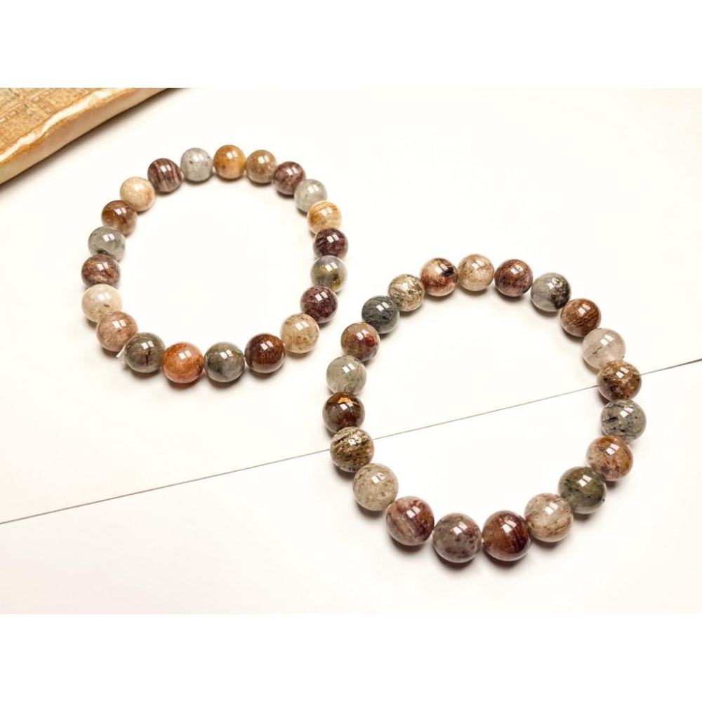 【羊角樹工作室】千層彩幽靈手串9mm 250703-細節圖7