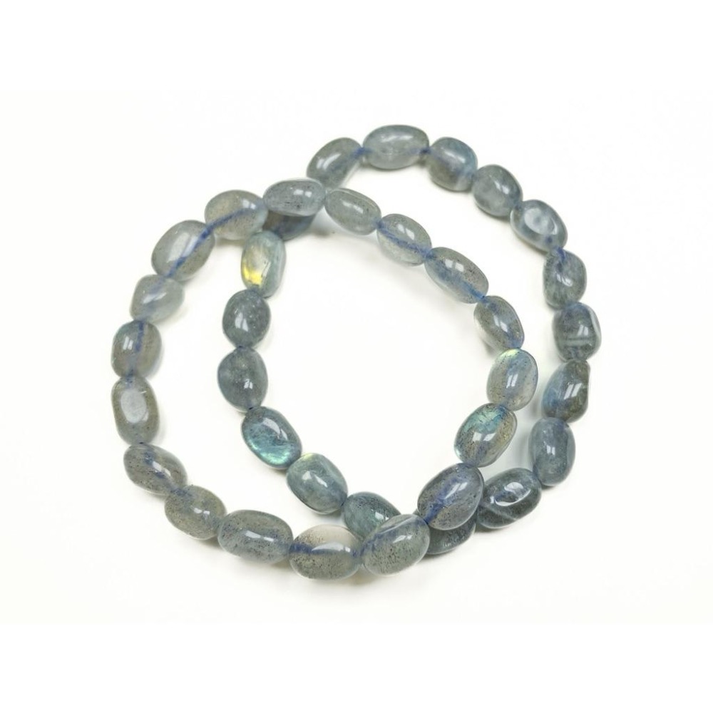 【羊角樹工作室】 拉長滾石手串 8-10mm-細節圖5