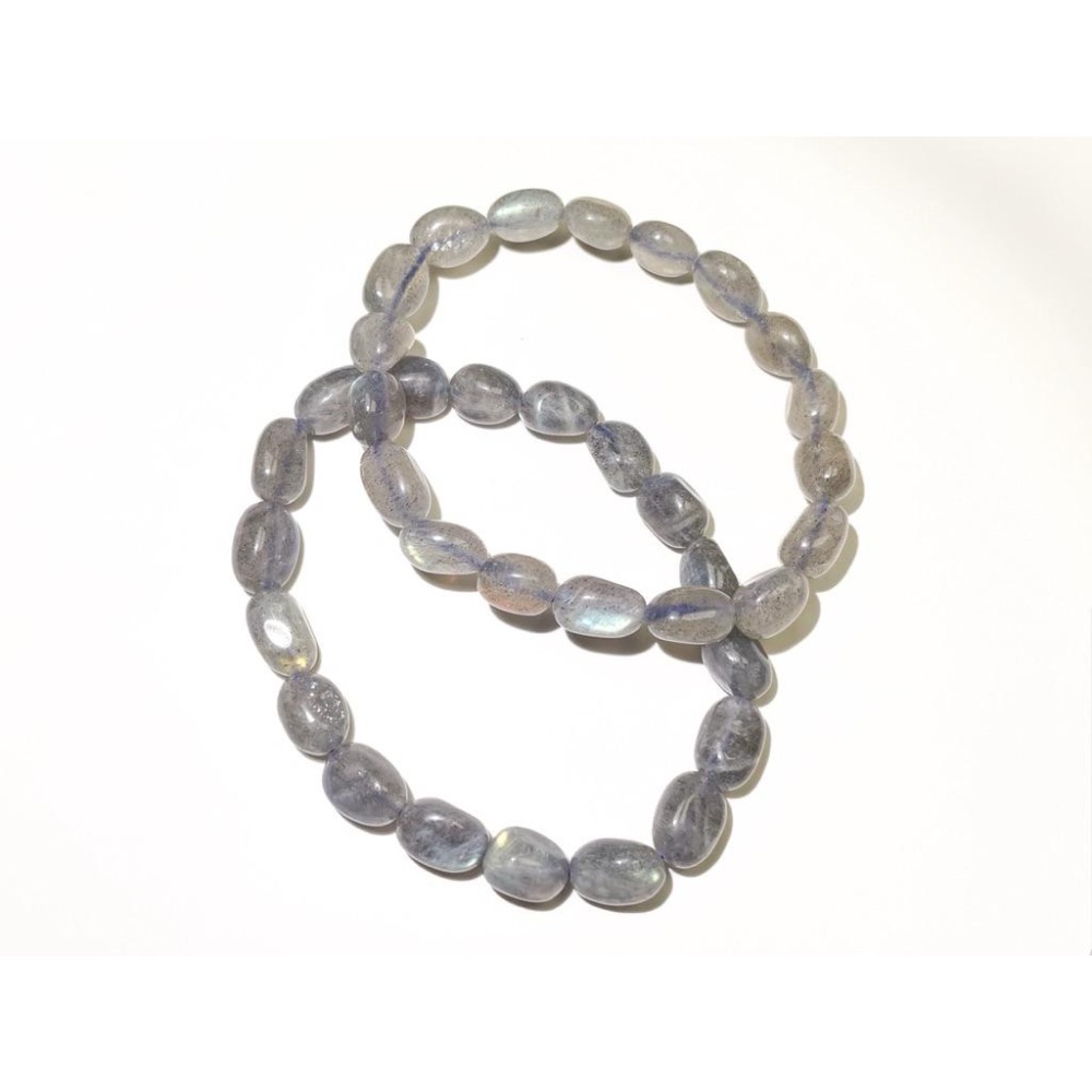 【羊角樹工作室】 拉長滾石手串 8-10mm-細節圖6