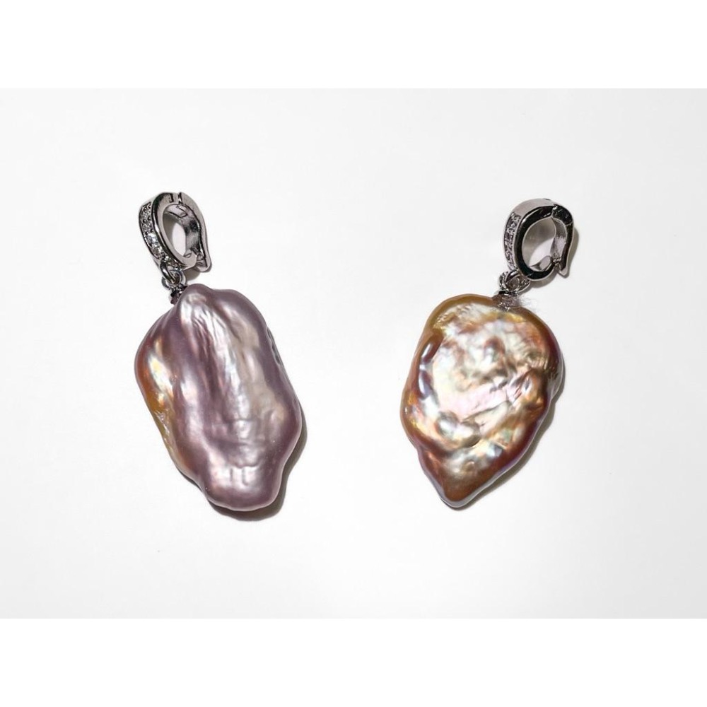 【羊角樹工作室】養殖巴洛克異形珍珠小墜 墜飾-細節圖2