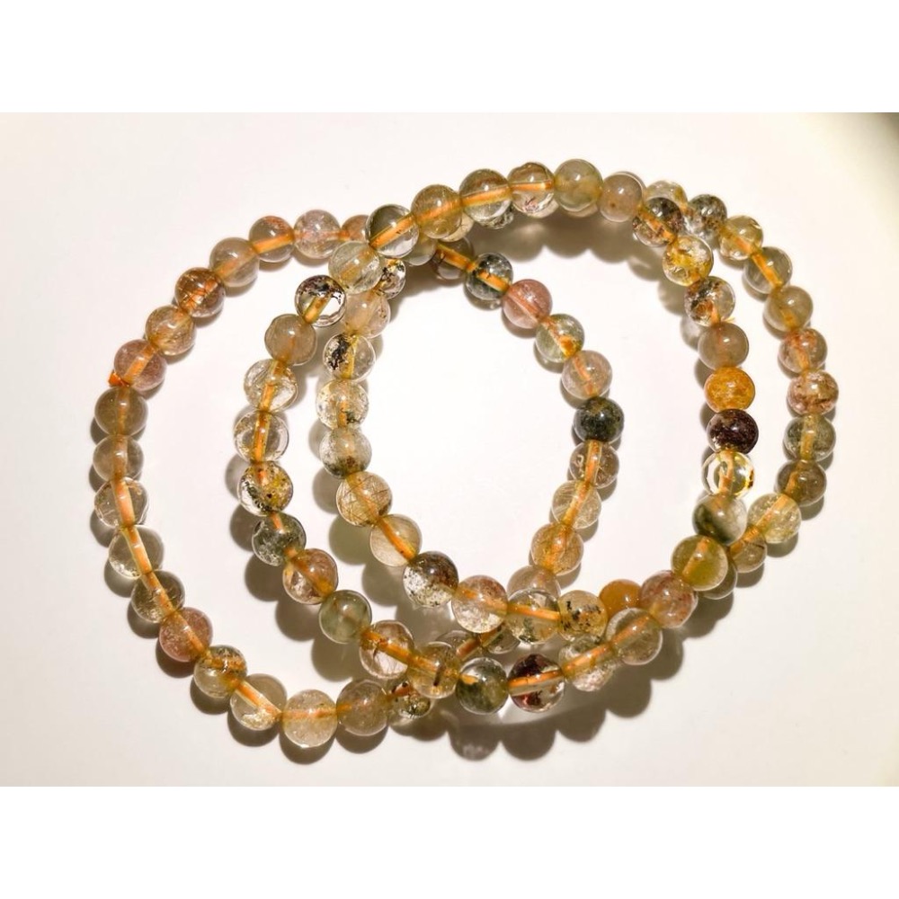 【羊角樹工作室】優質特惠 幽靈髮晶手串5.5mm-細節圖5