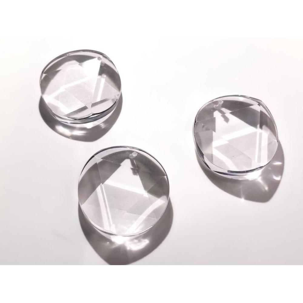 【羊角樹工作室】白水晶大衛星24.7mm墜子-細節圖5