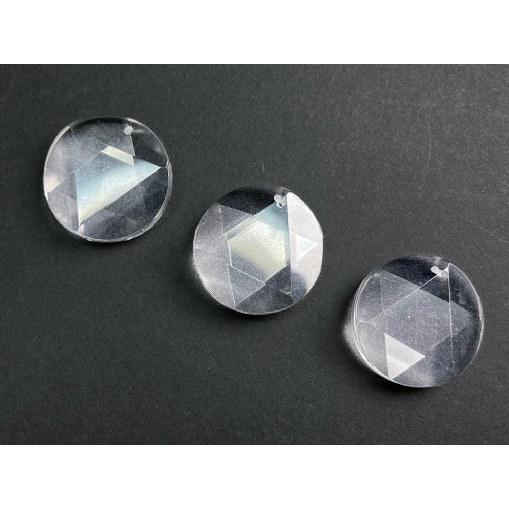 【羊角樹工作室】白水晶大衛星24.7mm墜子-細節圖6