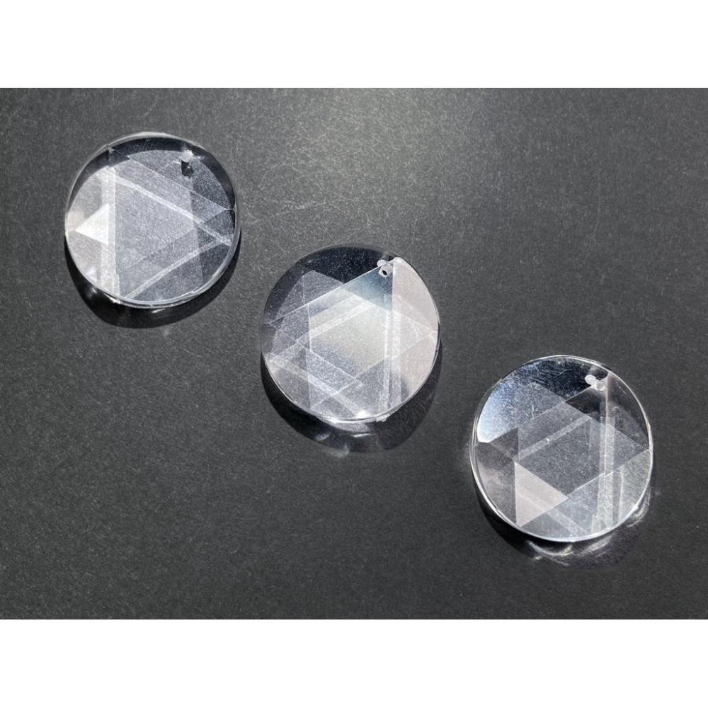 【羊角樹工作室】白水晶大衛星24.7mm墜子-細節圖7