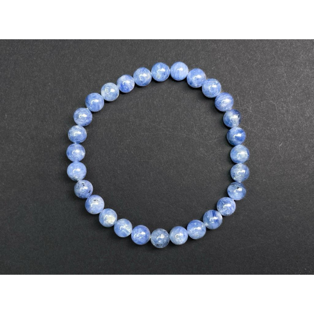 【羊角樹工作室】平凡無奇藍晶石手串6mm-細節圖3