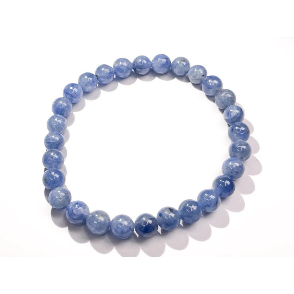 【羊角樹工作室】平凡無奇藍晶石手串6mm-細節圖6