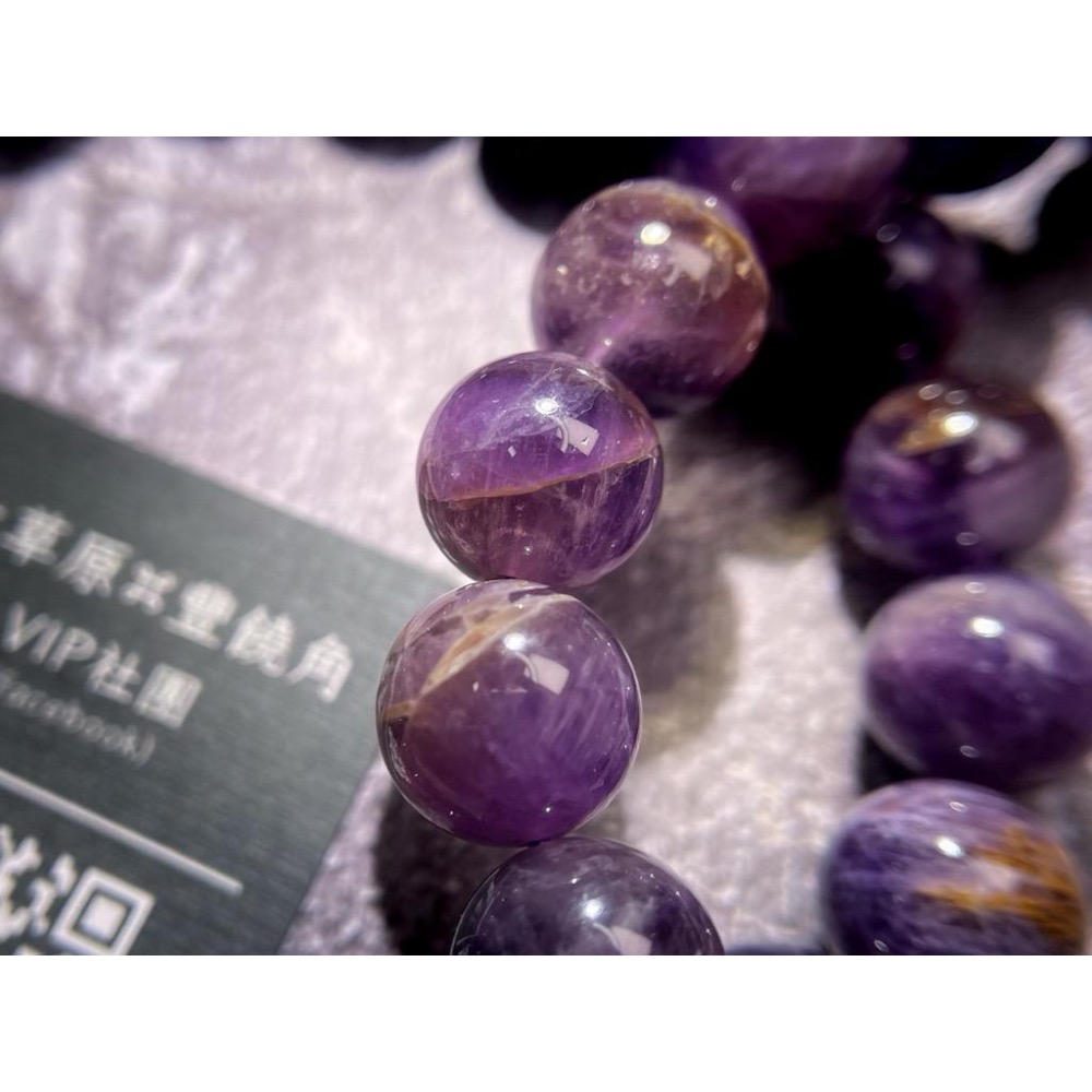 【羊角樹工作室】紫幽靈手串10.5mm-細節圖2