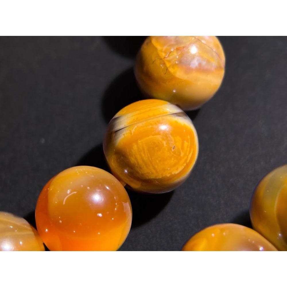 【羊角樹工作室】虎皮瑪瑙手串9mm/9.5mm-細節圖4