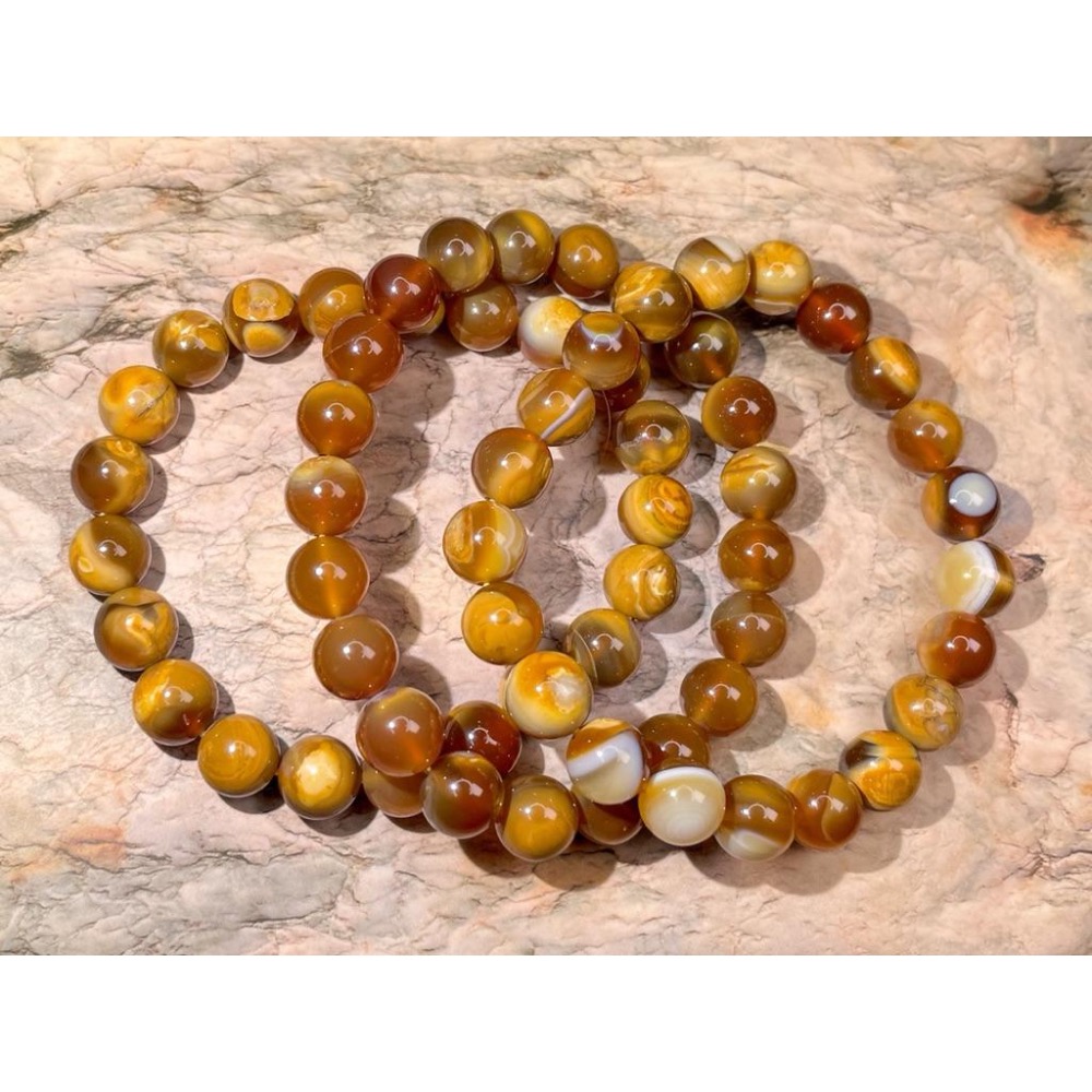 【羊角樹工作室】虎皮瑪瑙手串9mm/9.5mm-細節圖7