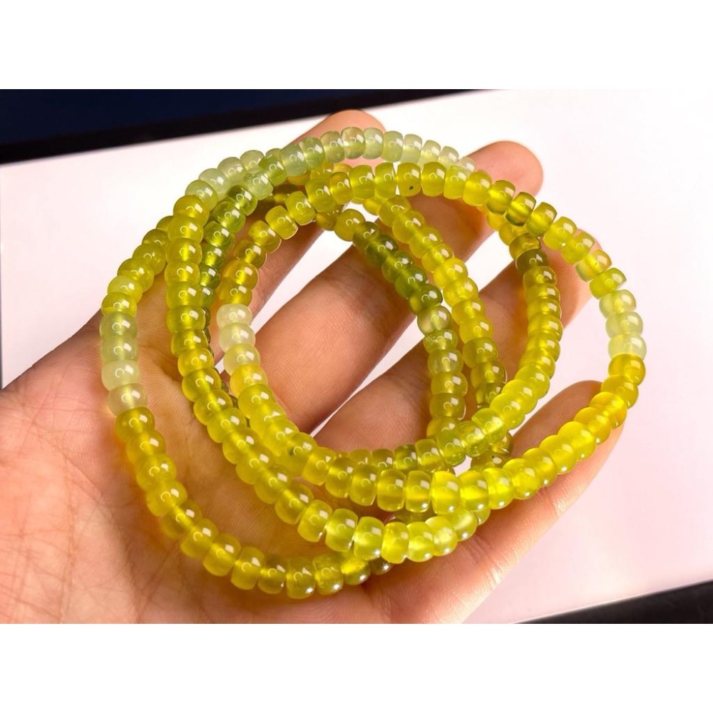 【羊角樹工作室】岫玉盤珠手串5mm-細節圖8