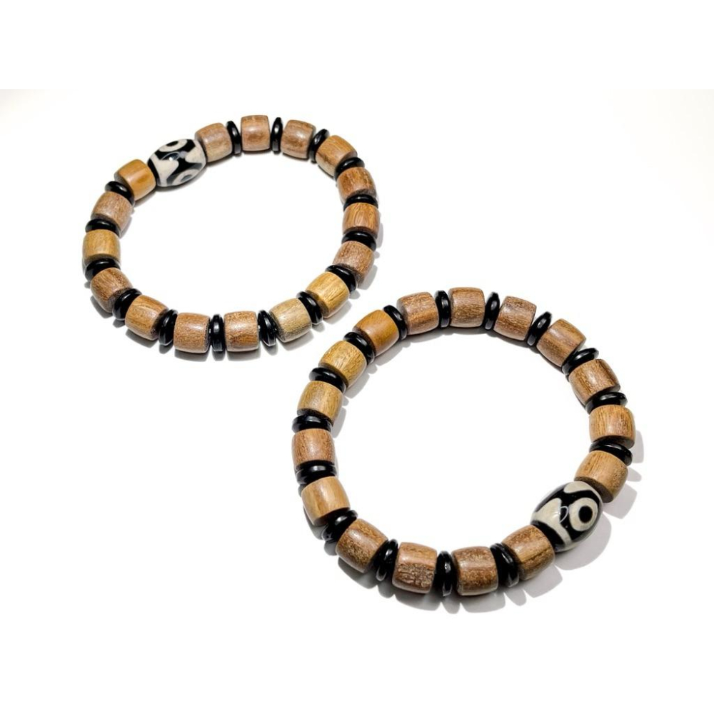 【羊角樹工作室】綠檀木天珠手串 癒創木-細節圖3