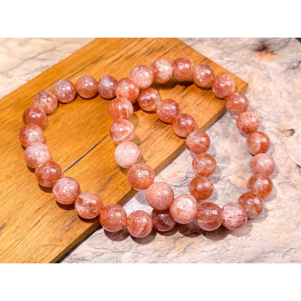 【羊角樹工作室】特價商品 入門款太陽石手串9mm+-細節圖2