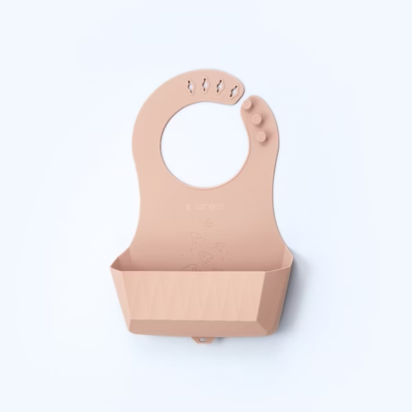 【2angels】矽膠鑽石圍兜－夏葉 / 薰衣草 / 拿鐵-細節圖3