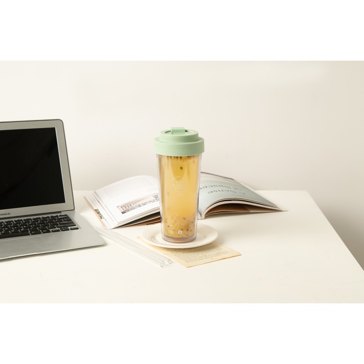 【Oolab】750ml ECOZEN透明雙層隨行杯(6款)+ 800ml豆沙吸管杯 (任選)-規格圖2