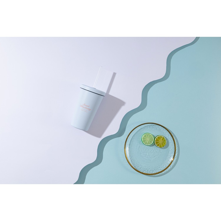 【Oolab】二代-冰淇淋系列陶瓷易潔層吸管杯550ml(6款)  + 冰淇淋輕量撞色防潑水提袋 (任選)-規格圖3