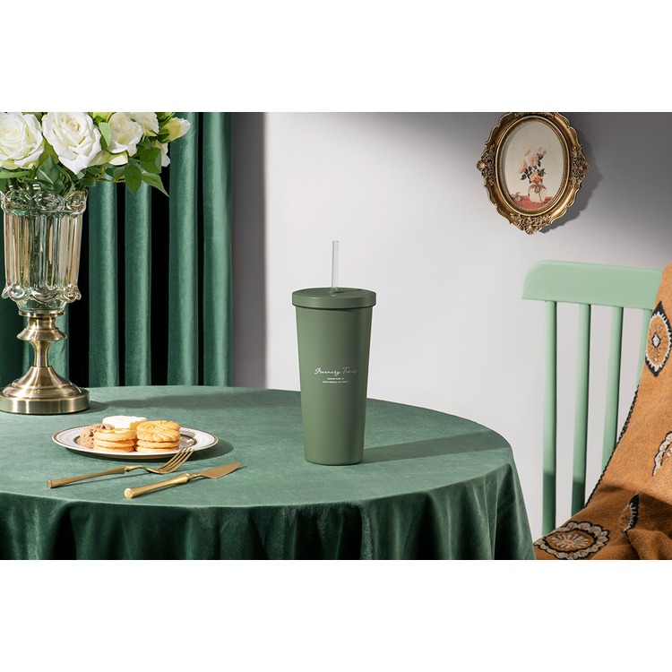 【Oolab】二代-小莊園系列陶瓷易潔層吸管杯710ml(6款)+小莊園日常帆布提袋(任選)-規格圖3