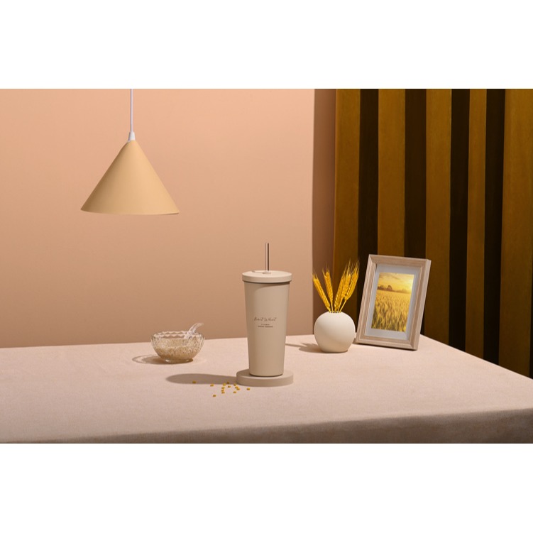 【Oolab】二代-小莊園系列陶瓷易潔層吸管杯710ml(6款)+小莊園日常帆布提袋(任選)-規格圖3