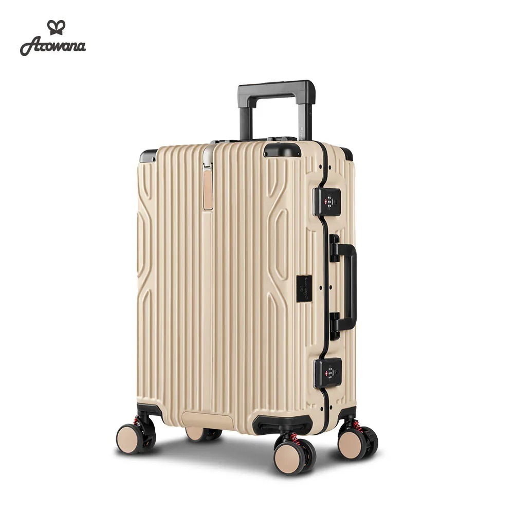 【Arowana 亞諾納】20吋極致美學煞車避震輪鋁框行李箱/旅行箱-細節圖2