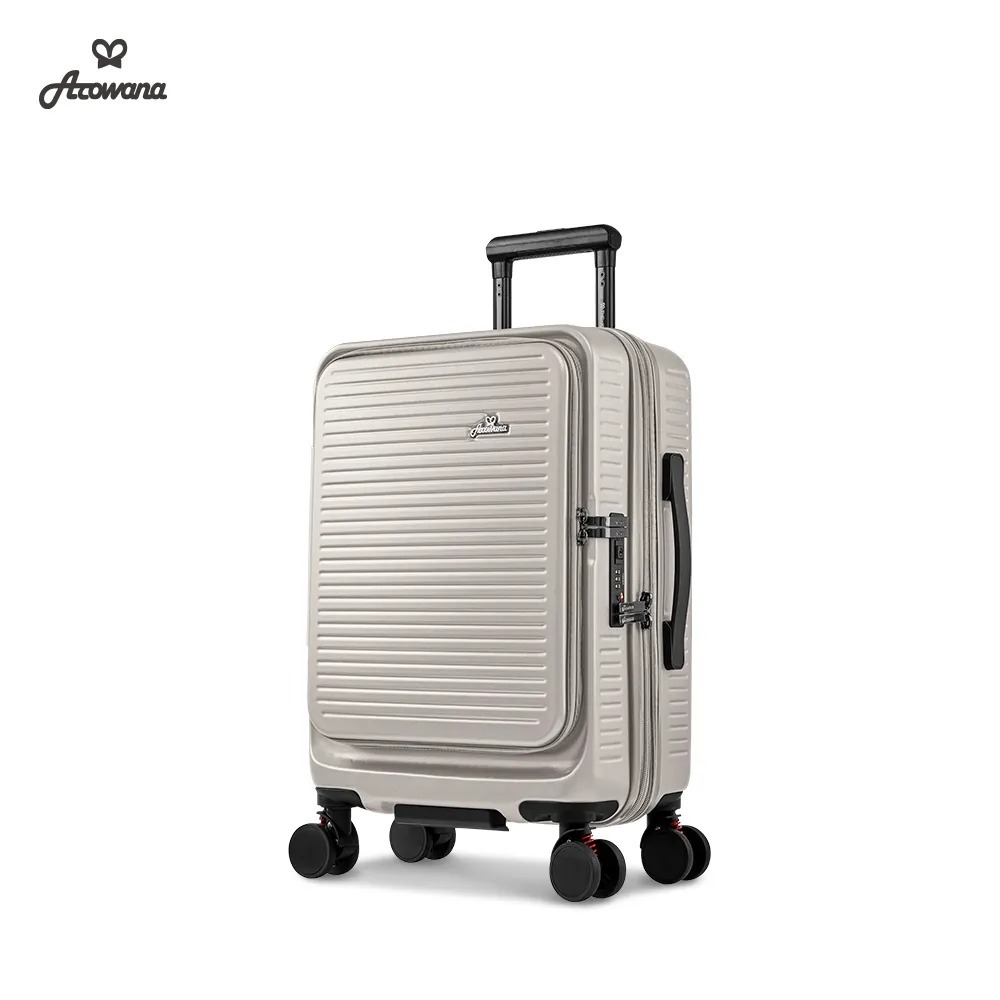 【Arowana 亞諾納】20吋前開式/側開式 避震輪河馬行李箱/旅行箱-規格圖6