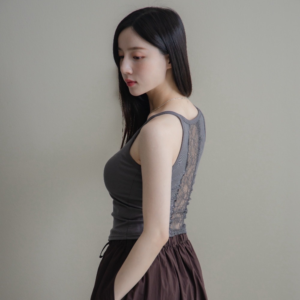 【CT MOON】蕾絲美背涼感Bra top-細節圖6