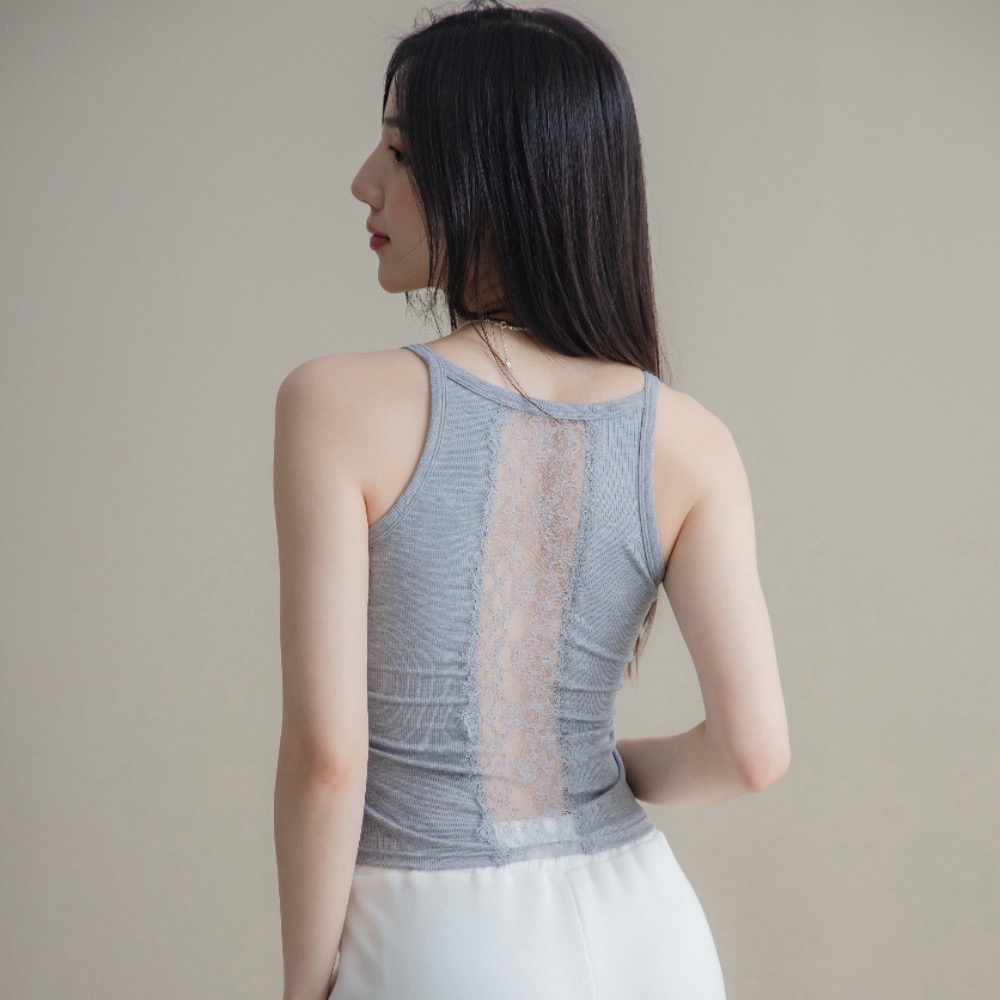 【CT MOON】蕾絲美背涼感Bra top-細節圖7