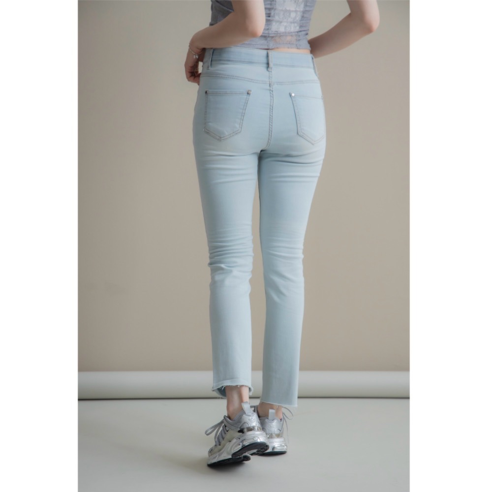 【CT MOON】會呼吸彈力涼感牛仔褲-細節圖3