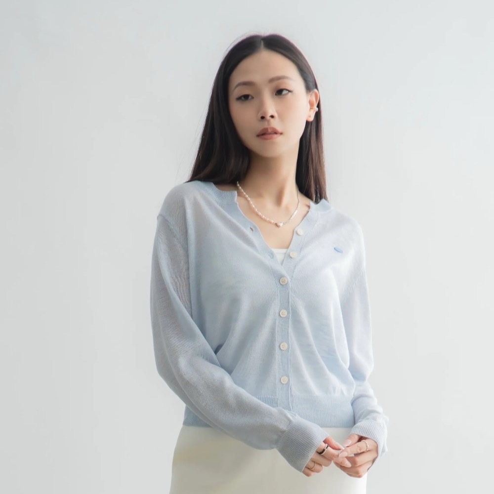 【CT MOON】鬆弛感亞麻透膚開衫-規格圖7