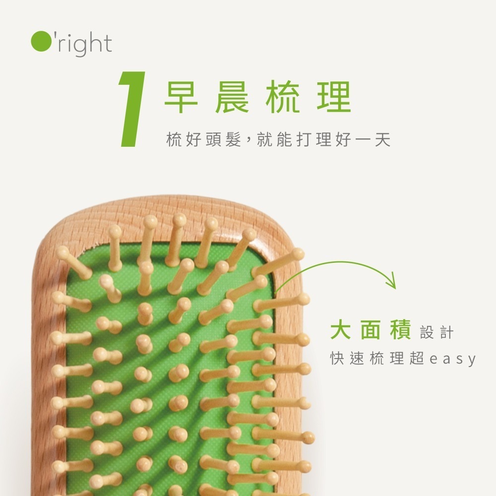 【ORIGHT 歐萊德】入門頂級養髮必備組合 (咖啡因養髮液100mL+經典氣墊梳)-細節圖2