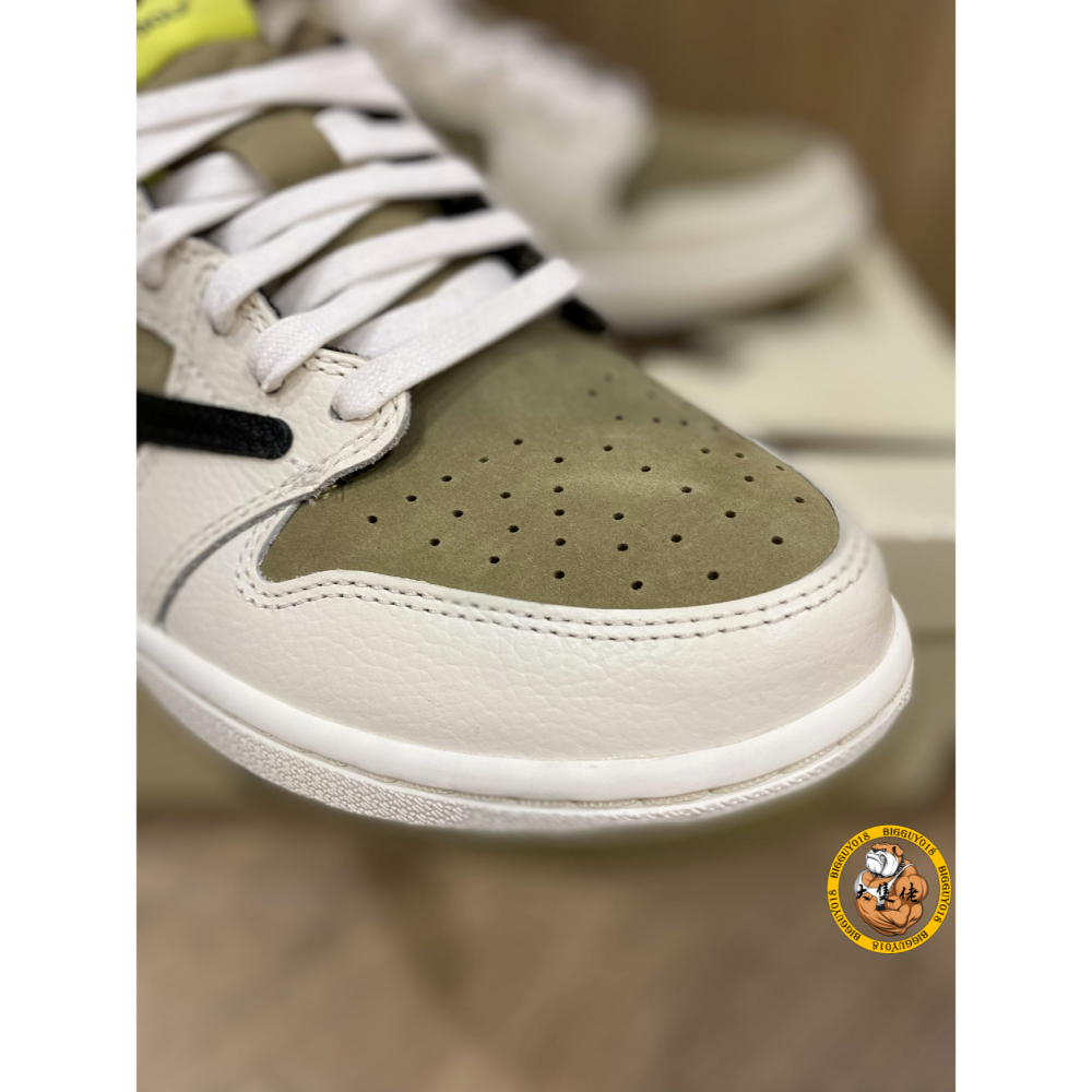 【大隻佬】Air Jordan 1 x Travis Scott Golf 倒勾 麂皮 高爾夫 fz3124-200-細節圖6