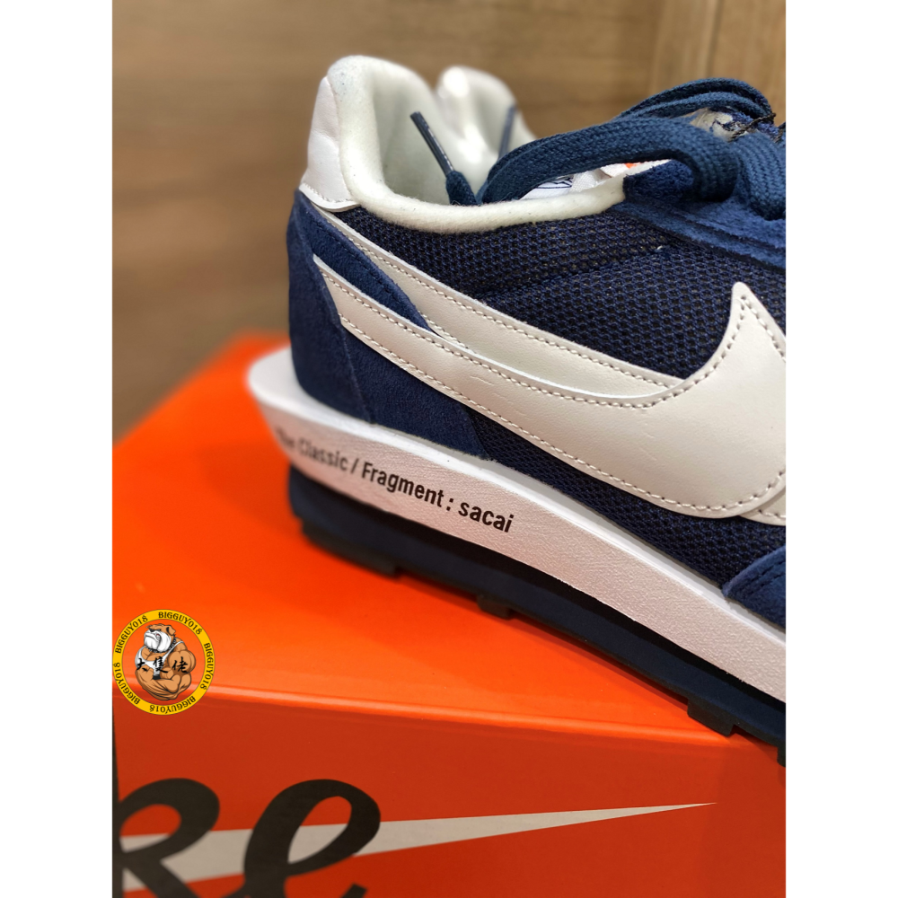 【大隻佬】Sacai x Fragment x Nike LDWaffle 藍 藤原浩 雙勾 DH2684-400-細節圖6