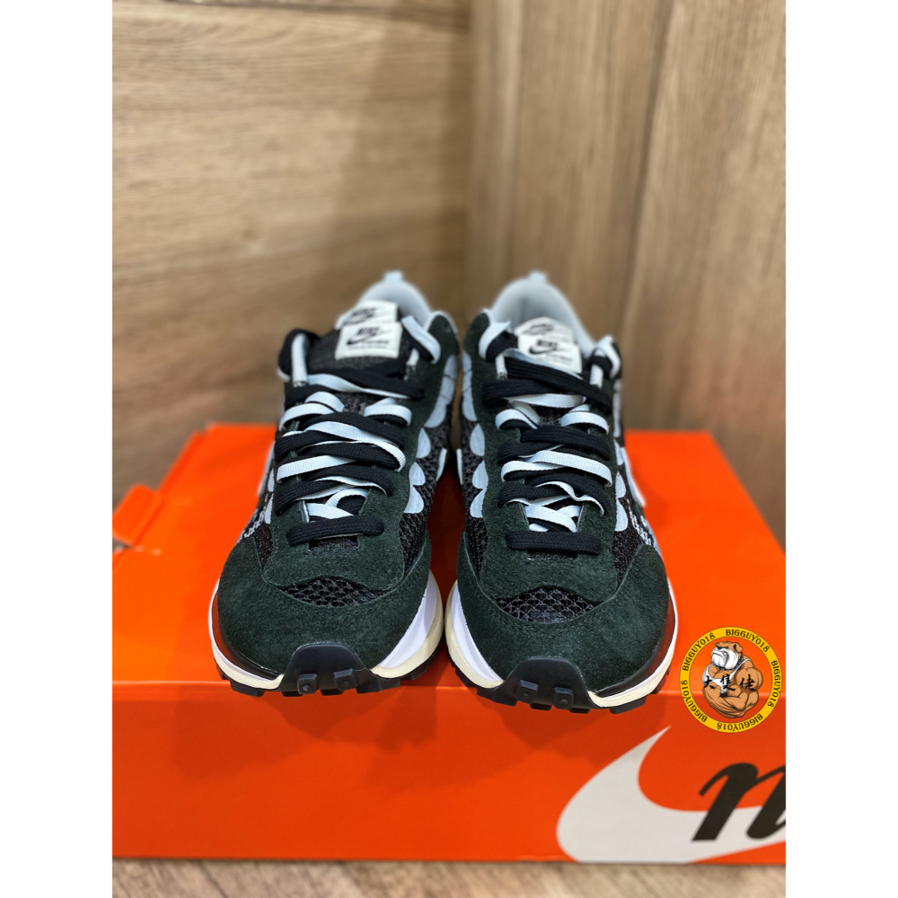 【大隻佬】Nike x Sacai VaporWaffle Black 黑白 編織 麂皮 男女 CV1363-001-細節圖2