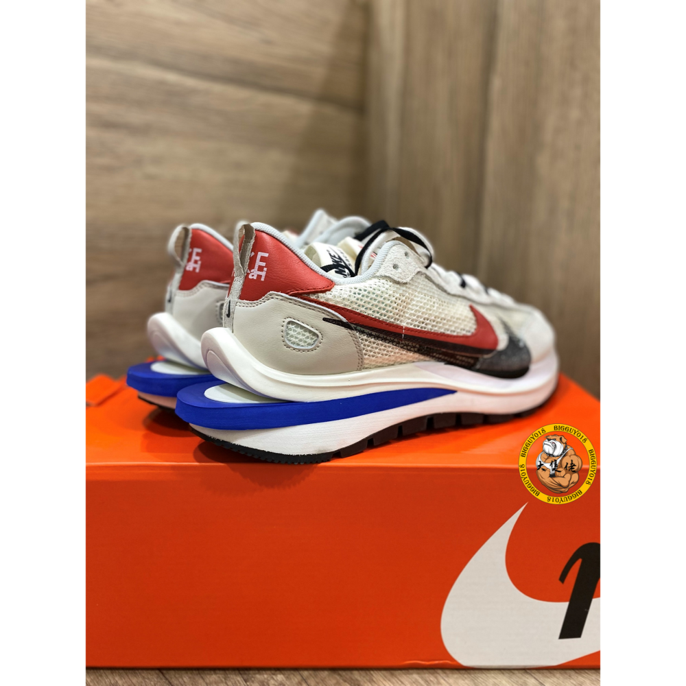 【大隻佬】Nike x Sacai VaporWaffle Sail 初代 編織 麂皮 解構 CV1363-100-細節圖3