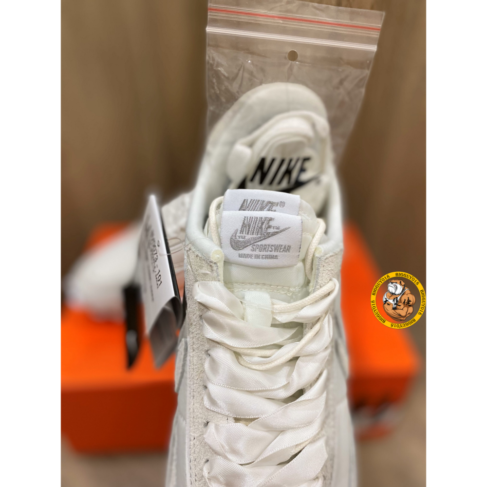 大隻佬】Sacai x Nike LDWaffle Nylon 白麂皮解構雙勾男女BV0073-101