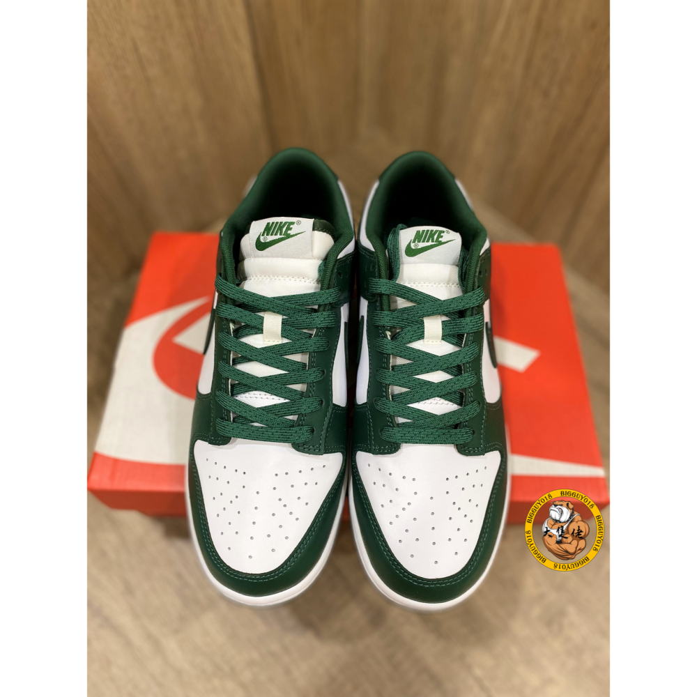 【大隻佬】Nike Dunk Low Team Green 綠白 滑板鞋 情侶鞋 男女 DD1391-101-細節圖2